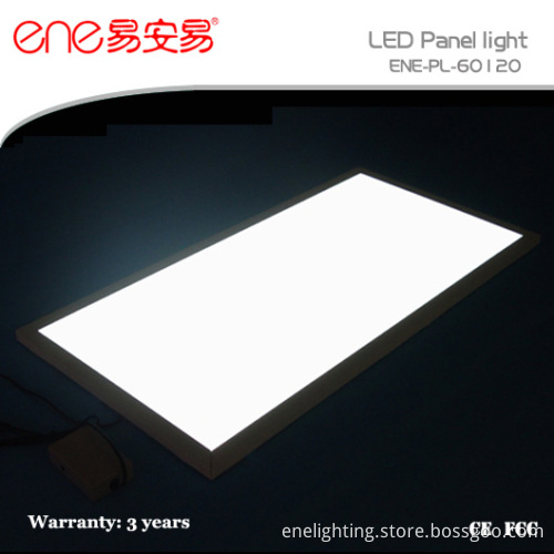 600*1200mm, 72W, AC100~240V, CE/RoHS/FCC/TUV/SAA/PSE, 3 Years Warranty, Sound Control LED Panel Light (ENE-PL-3060-24W)